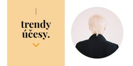 Módní Účesy – Webová Šablona HTML
