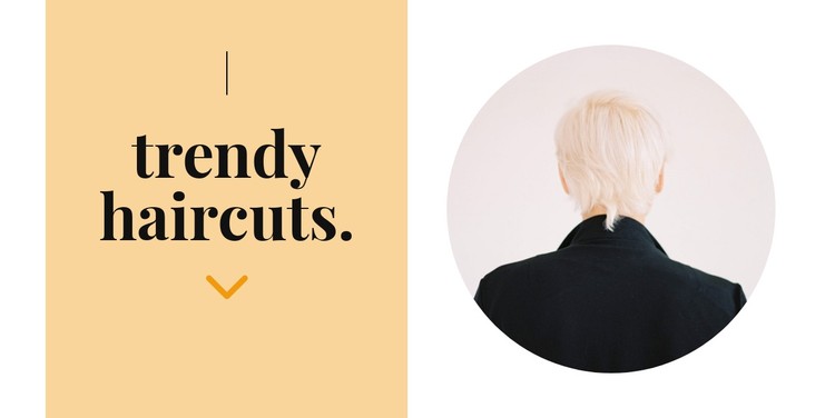 Fashion hairstyles CSS Template