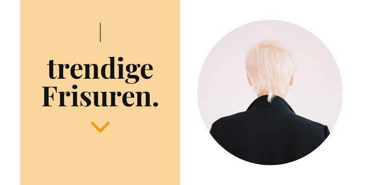 Modefrisuren CSS-Vorlage