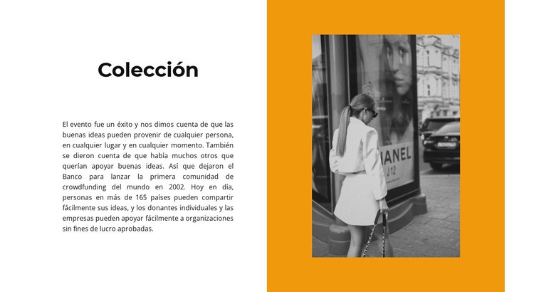 Colección de vestidos de otoño Creador de sitios web HTML