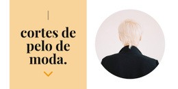 Peinados De Moda: Plantilla HTML5 De Una Sola Página