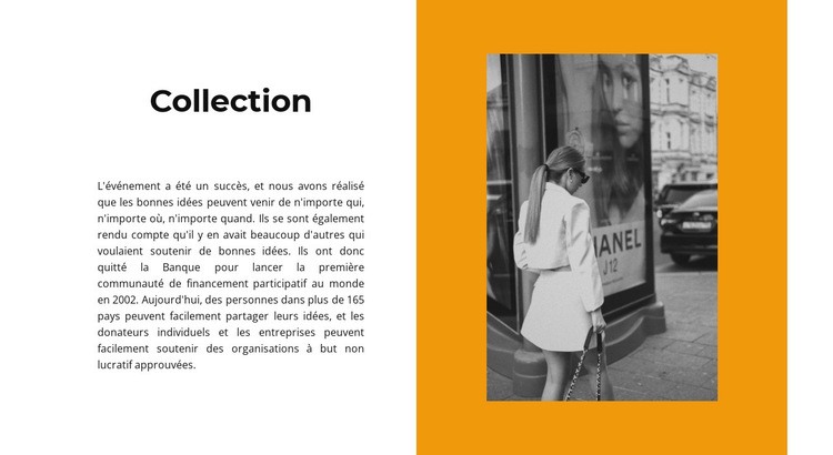 Collection de robes d'automne Créateur de site Web HTML