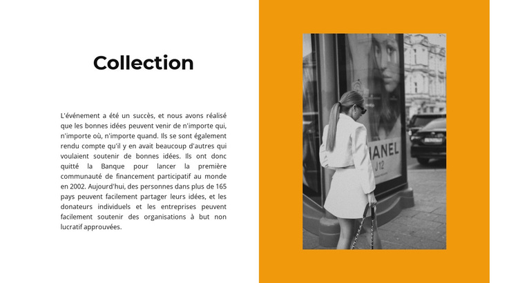 Collection de robes d'automne Modèle de site Web