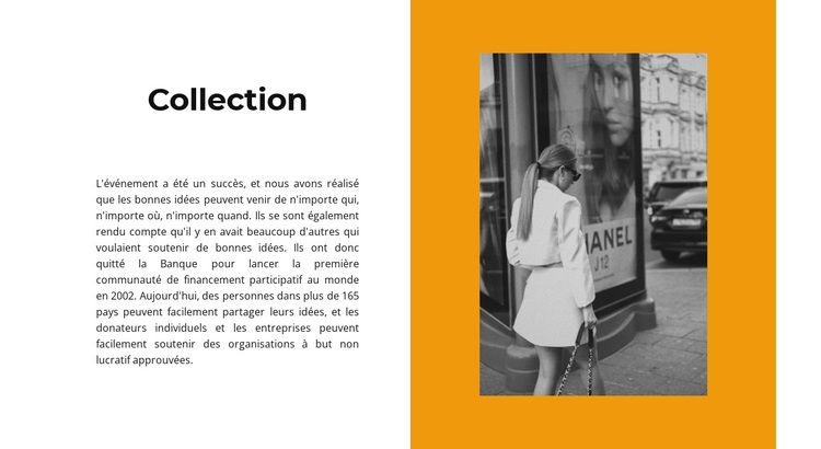 Collection de robes d'automne Thème WordPress