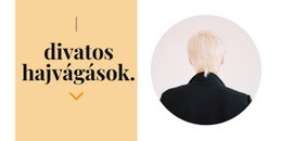 Divat Frizurák - HTML Websablon