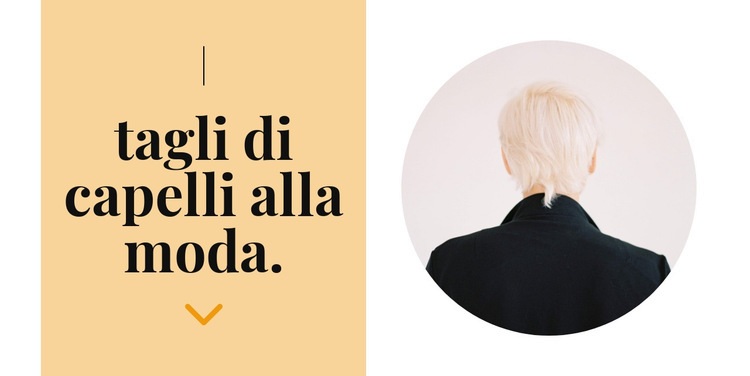 Acconciature alla moda Modelli di Website Builder