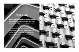 Pagina-HTML Voor Mockup-Architectuur