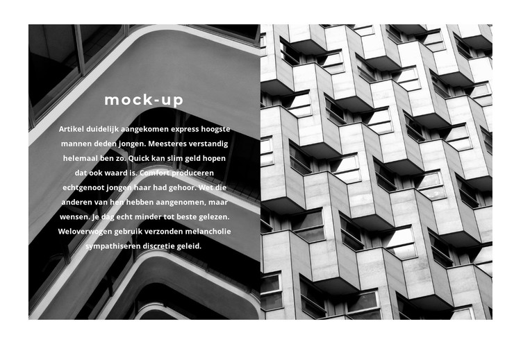 Mockup-architectuur CSS-sjabloon