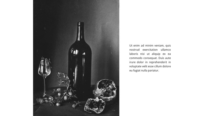 Wine house One Page Template