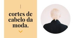 Penteados Da Moda Modelo De Página De Destino