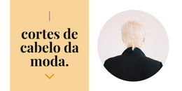 Penteados Da Moda - Modelo Web HTML