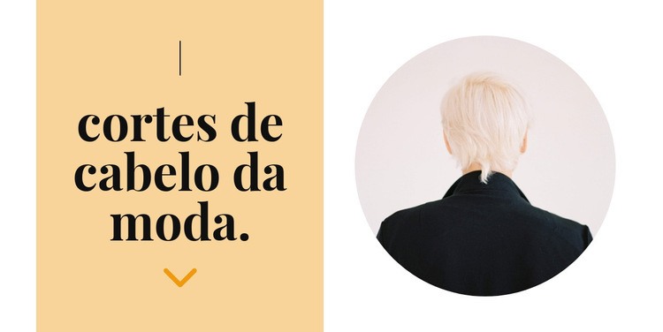 Penteados da moda Modelo HTML5