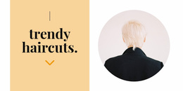 Fashion Hairstyles - Website Mockup