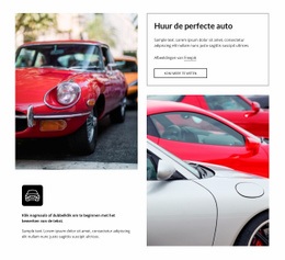 Geweldige HTML5-Sjabloon Voor Rent The Perfect Car