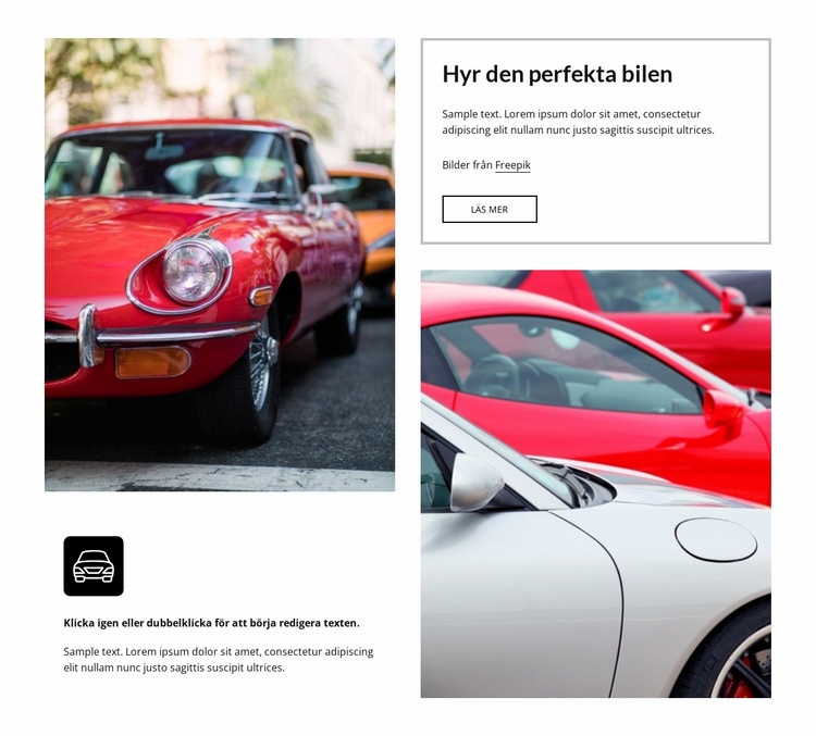 Rent the perfect car WordPress -tema