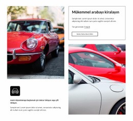 Rent The Perfect Car Için Harika HTML5 Şablonu