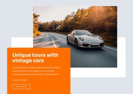 Unique Tours With Vintage Cars - HTML Website Builder
