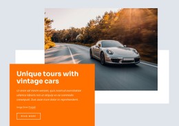 Unique Tours With Vintage Cars Basic CSS Template