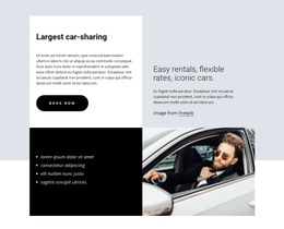 Largest Car-Sharing - Free HTML Template