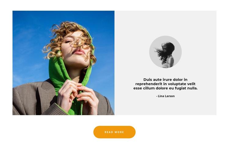 Capsule collection of sweatshirts HTML5 Template