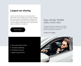 Largest Car-Sharing - Ultimate One Page Template