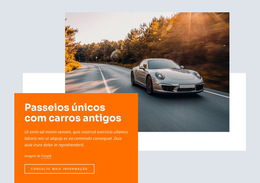 Unique Tours With Vintage Cars - Modelo De Site Para Celular