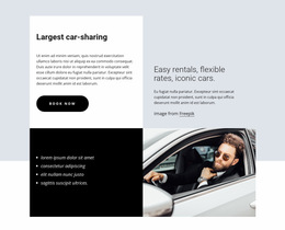 Most Creative Website Builder For Largest Car-Sharing