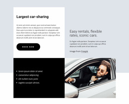 Most Creative Website Mockup For Largest Car-Sharing