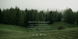 Lesní Krajina – Šablona Osobních Webových Stránek