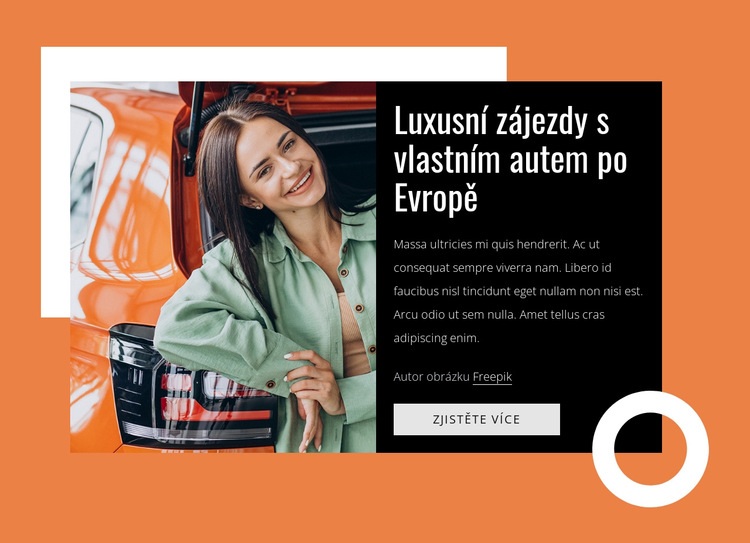 Luxury self-drive tours Šablona HTML