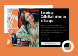 Benutzerdefinierte Schriftarten, Farben Und Grafiken Für Luxury Self-Drive Tours