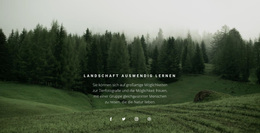 WordPress-Theme Für Waldlandschaft Herunterladen