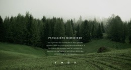 Paysage Forestier - Website Creation HTML