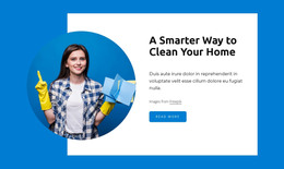 Smarter Way To Clean Home - Bootstrap Template