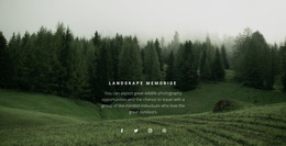Forest Landscape - Website Creation HTML