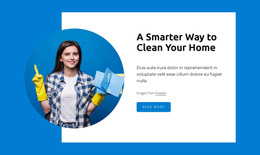 HTML5 Theme For Smarter Way To Clean Home