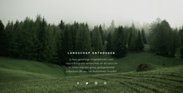Boslandschap - Eenvoudig Websitesjabloon