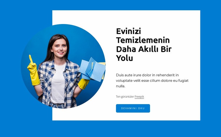 Smarter way to clean home Bir Sayfa Şablonu
