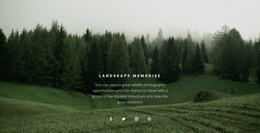 Forest Landscape - Responsive Website Template