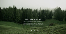 Forest Landscape WordPress Theme