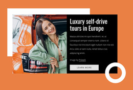 Luxury Self-Drive Tours Product For Users