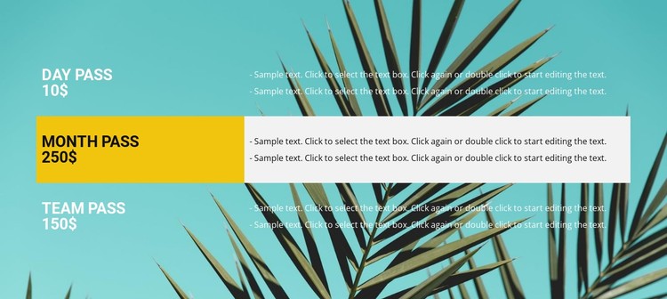 Tropical travel CSS Template