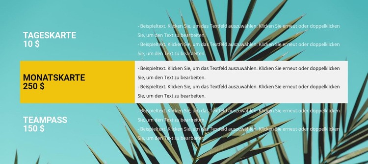 Tropische Reisen Website design