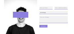 Foto Und Kontaktformular – Website-Design-Vorlage