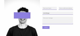 Photo and contact form - Html Code Example by Nicepage