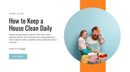 How To Keep House Clean Daily - HTML Builder Drag And Drop