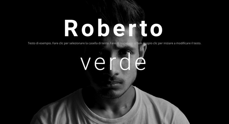 A proposito di Robert Green Mockup del sito web