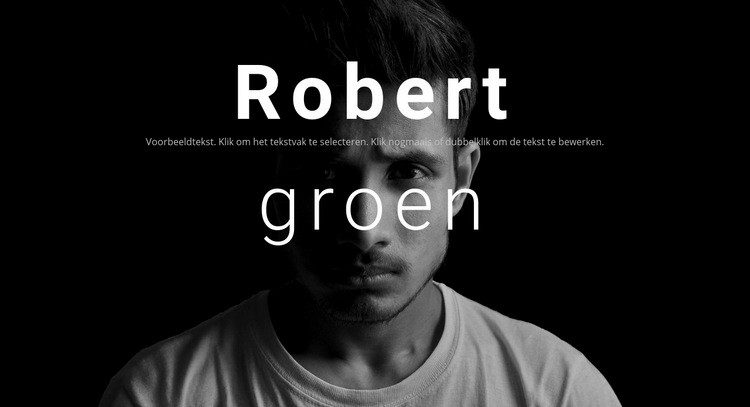 Over Robert Green HTML-sjabloon