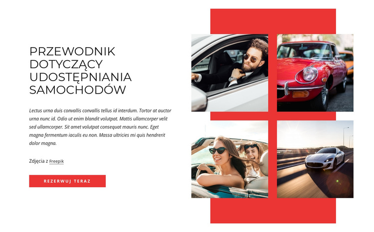 Car-sharing guide Motyw WordPress