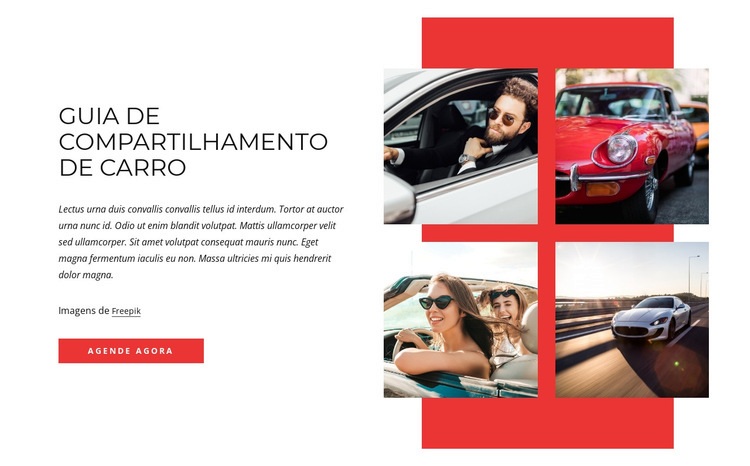 Car-sharing guide Modelos de construtor de sites